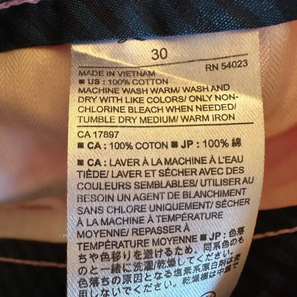 Banana Republic Aiden‎ Slim Fit Pink Cotton Chino Shorts Mens 30 NWT